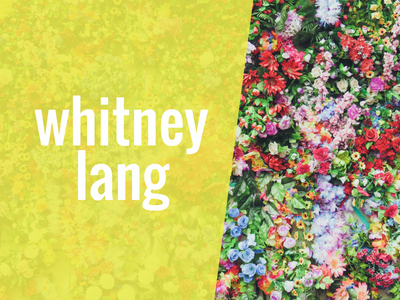 Day Two: Whitney Lang