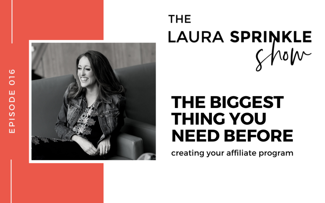 Episode 016: The First Thing You Need Before Creating Your Affiliate Program